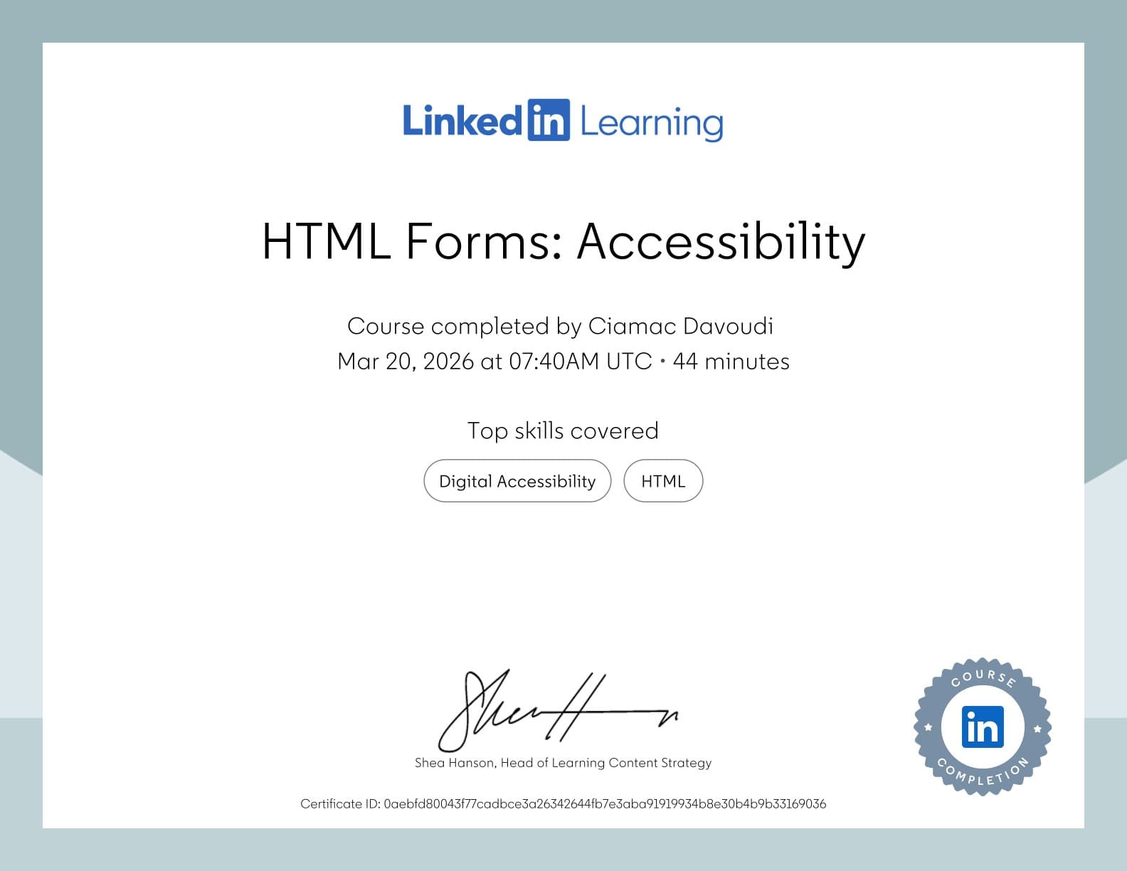 Certificate 55