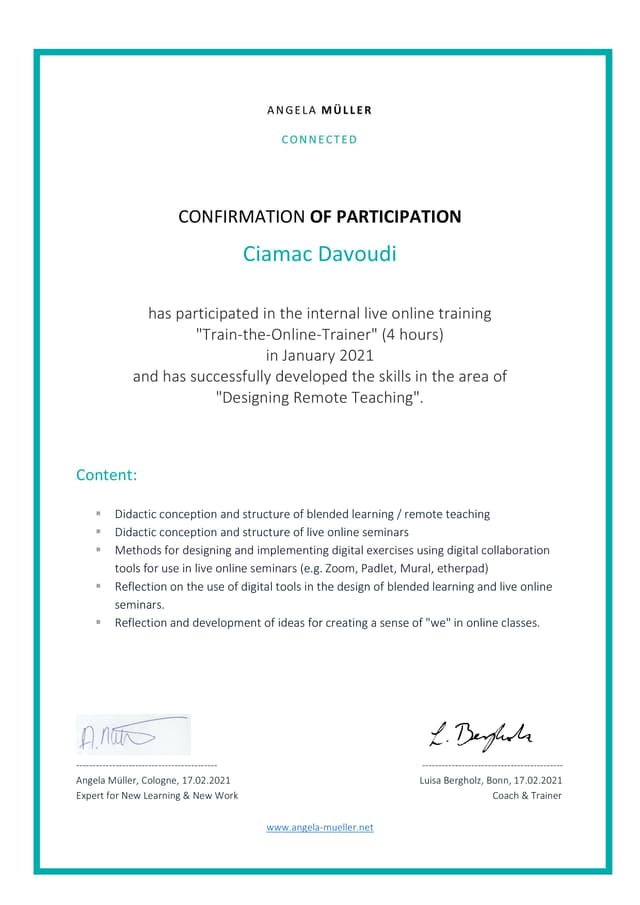 Certificate 2