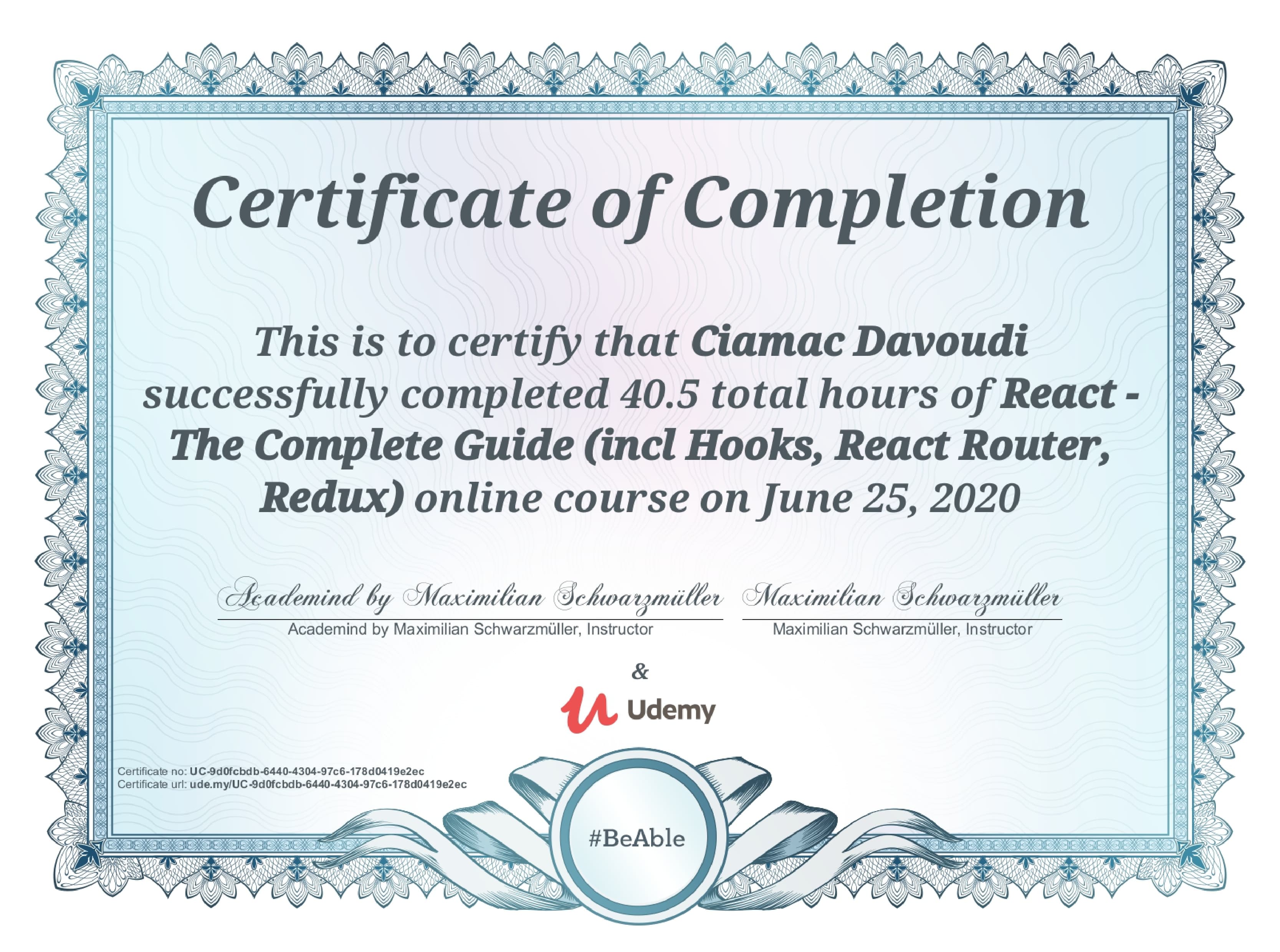 Certificate 35