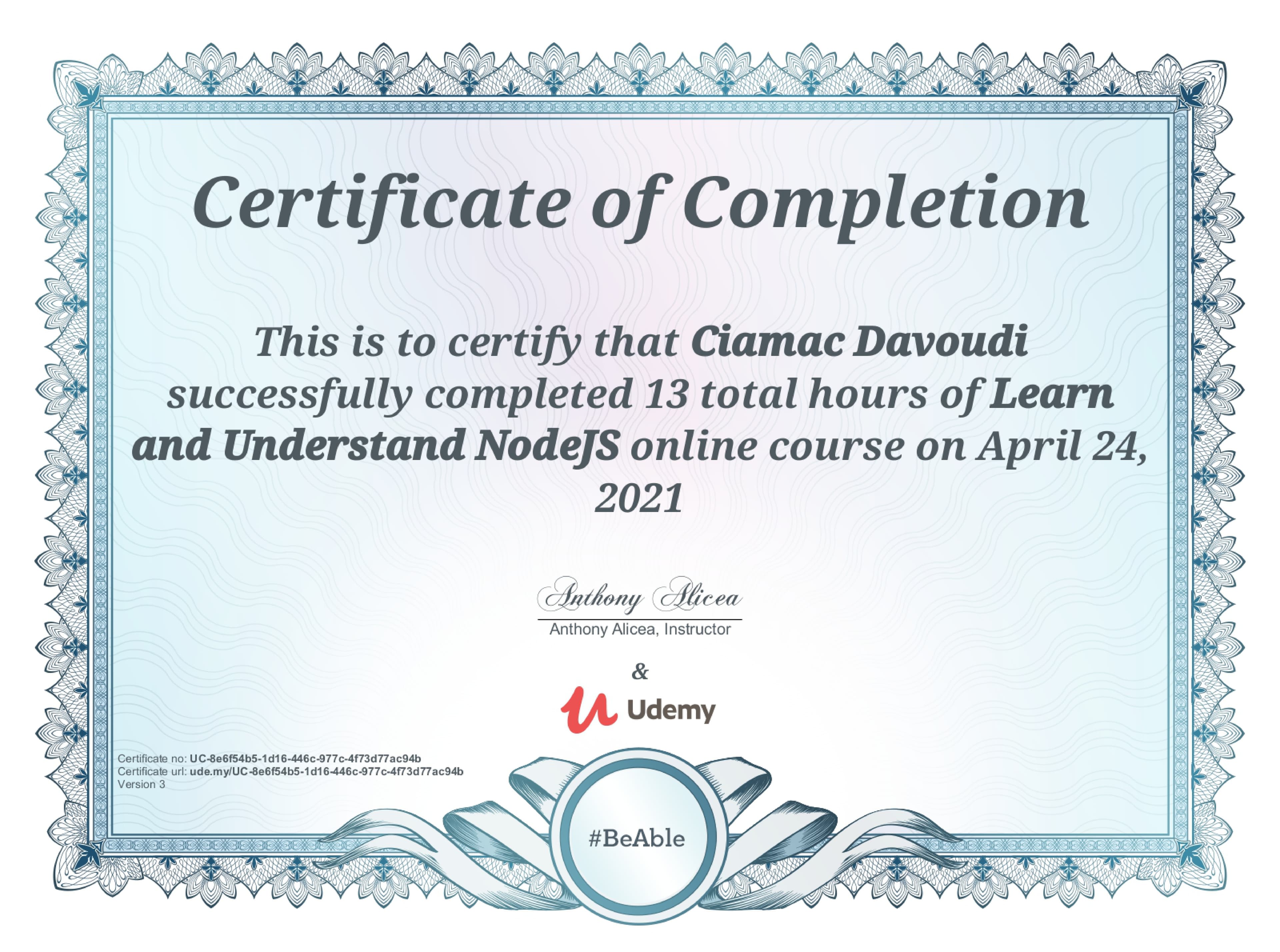 Certificate 37